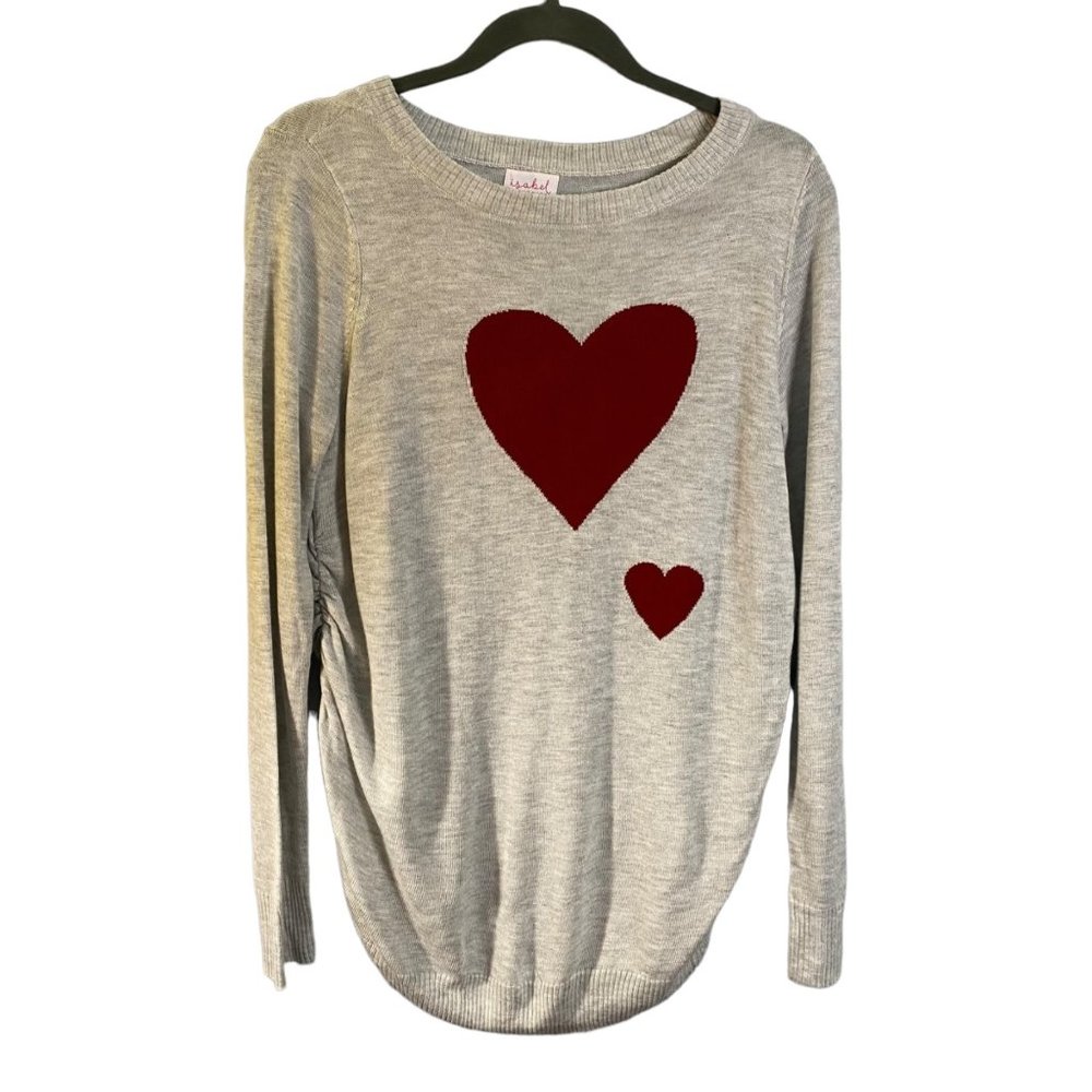 Isabel by Ingrid & Isabel Women Size Small Momma & Baby Hearts Maternity Sweater
